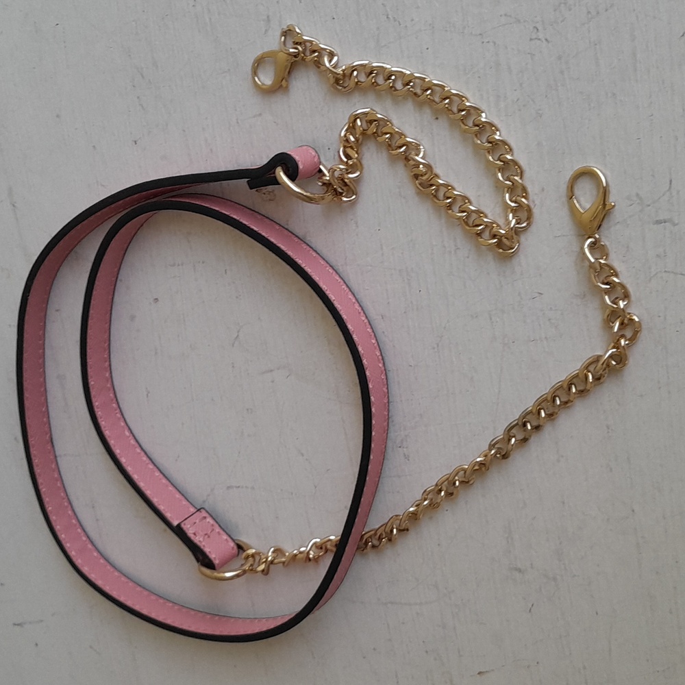 Pink And Gold crossbody bag strap